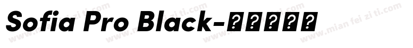Sofia Pro Black字体转换